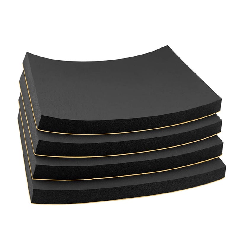 MODIGT Foam Padding Sheet 3/4" Thick with Adhesive Backing Neoprene Insulation Foam Soft Cushion High Density Stick Firmly for Furniture Cars Speakers 12 Inch X 12 Inch (4 Pcs) - Image 1